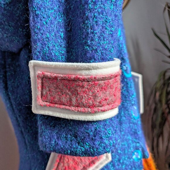 Anna K Designer Coat Kawaii Wool Anime Embroidered Twee Whimsical Size Small - Picture 7 of 15